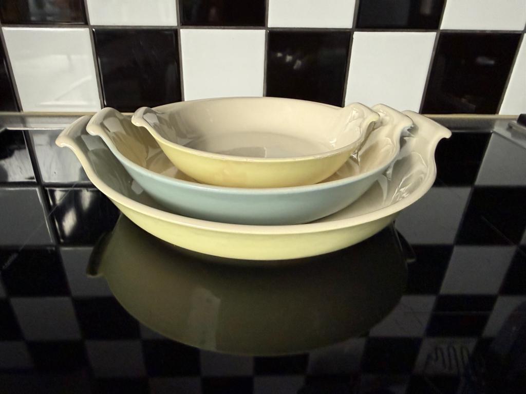 3 Pastel Parafeu ovenschalen Regout de Sphinx Maastricht, Antiek en Kunst, Ophalen of Verzenden
