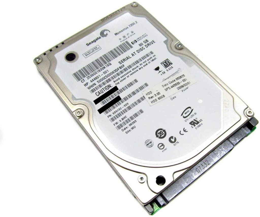 Seagate Momentus 7200.2 - 80GB SATA 2,5" [HDD-901] 20-5, Computers en Software, Harde schijven, Ophalen of Verzenden, Gebruikt