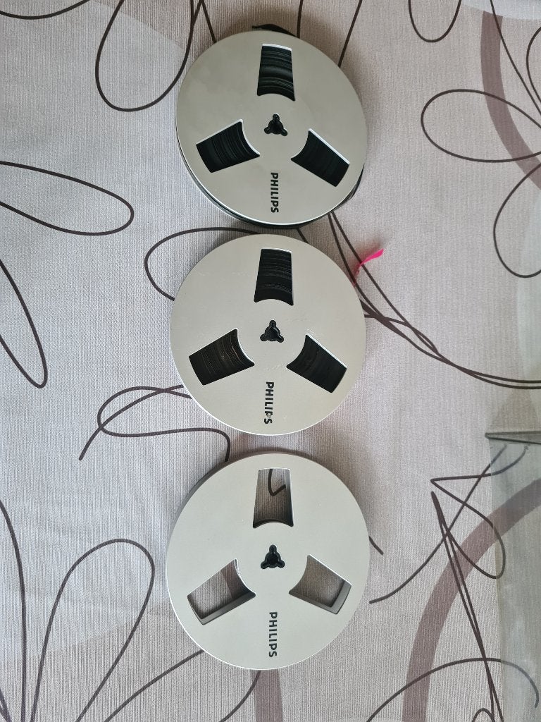 3 aliminium spoelen voor bandrecorder, Audio, Tv en Foto, Ophalen, Onderdeel