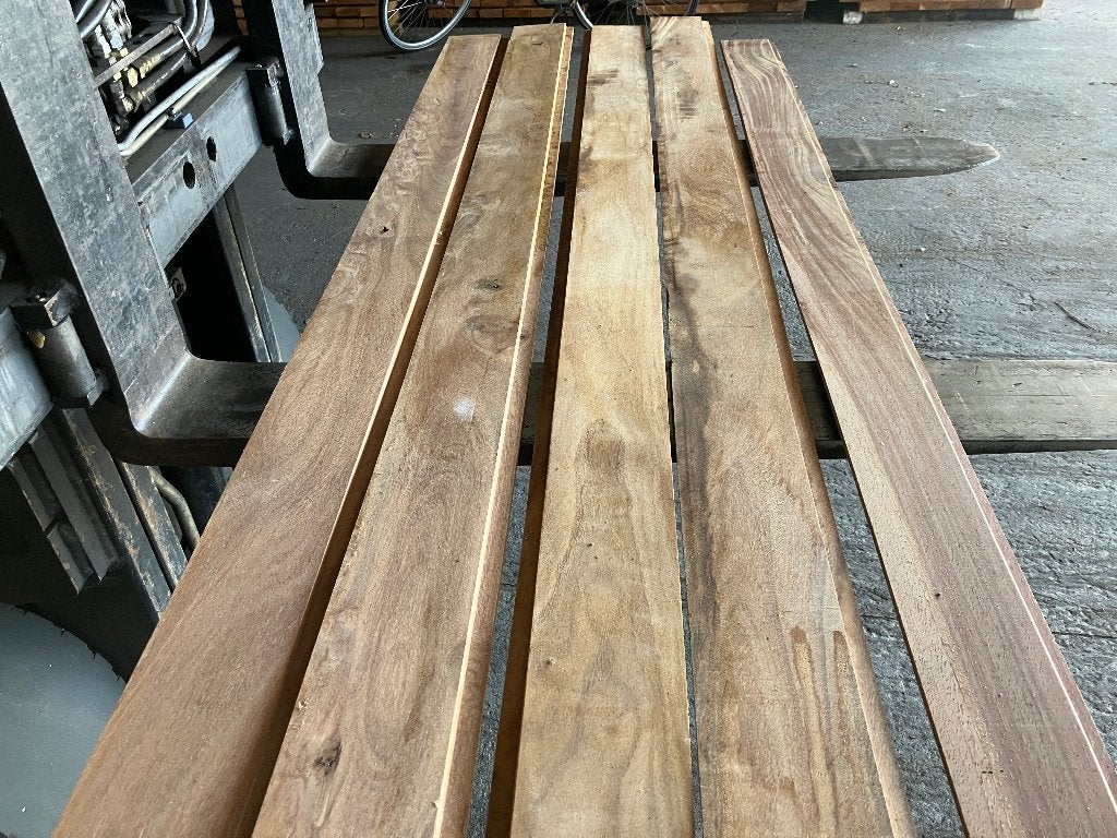 planken-channelsiding-schutting-wanddelen-Hardhout-20x125 mm, Ophalen, Planken, Nieuw, Hardhout