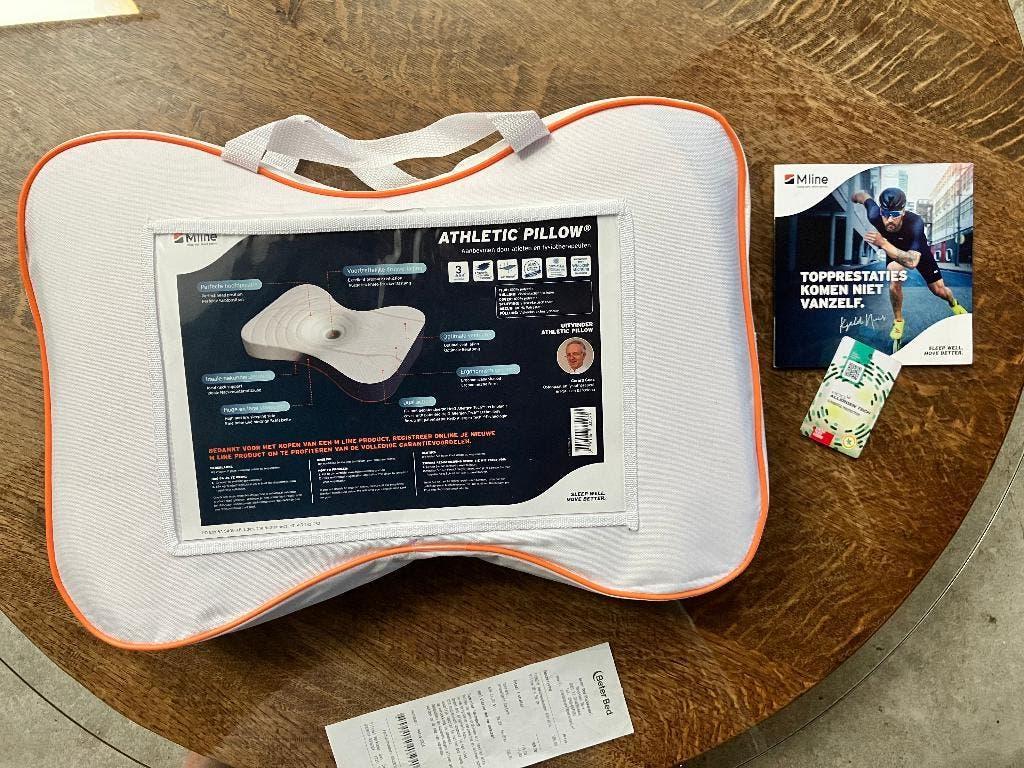 M line Athletic Pillow kussen nekkussen neksteun Mline, Wit, Dekbedovertrek, Ophalen of Verzenden, Nieuw
