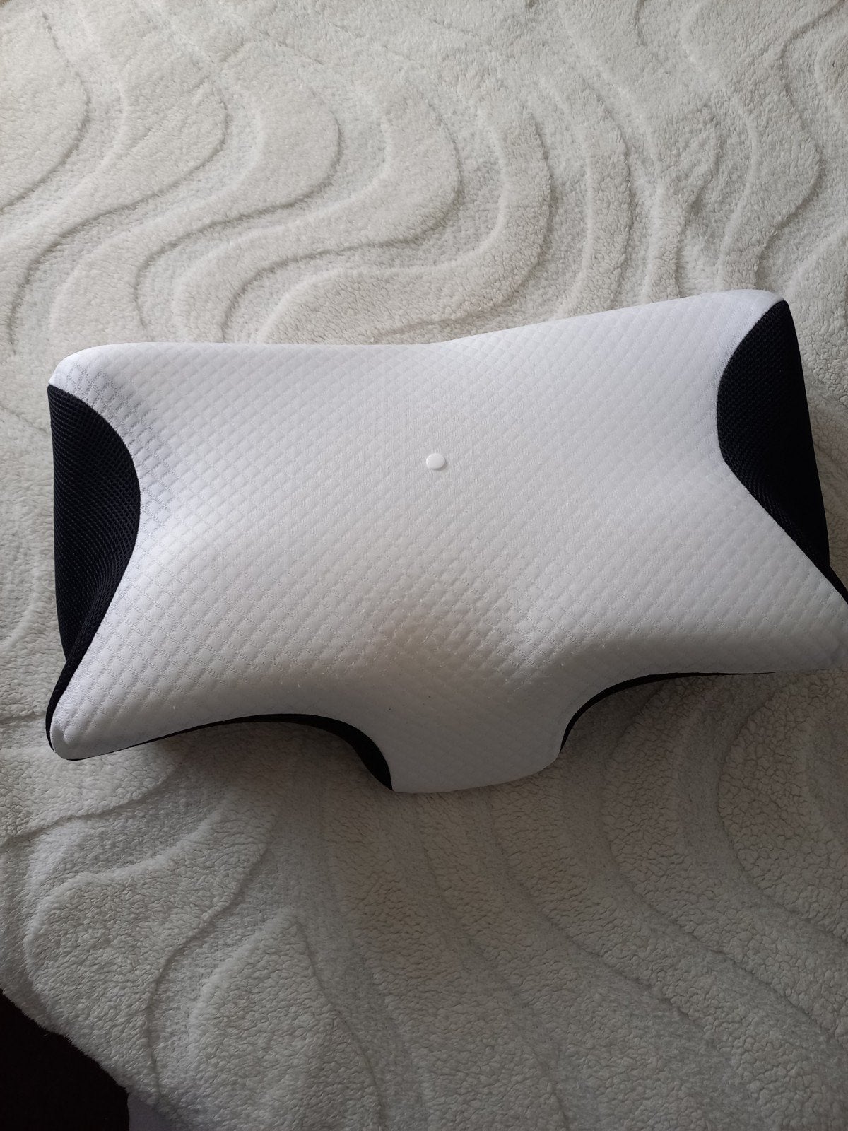 Ergonomisch Kussen - Neksteun en Comfort, Eenpersoons, Wit, Ophalen of Verzenden, Zo goed als nieuw