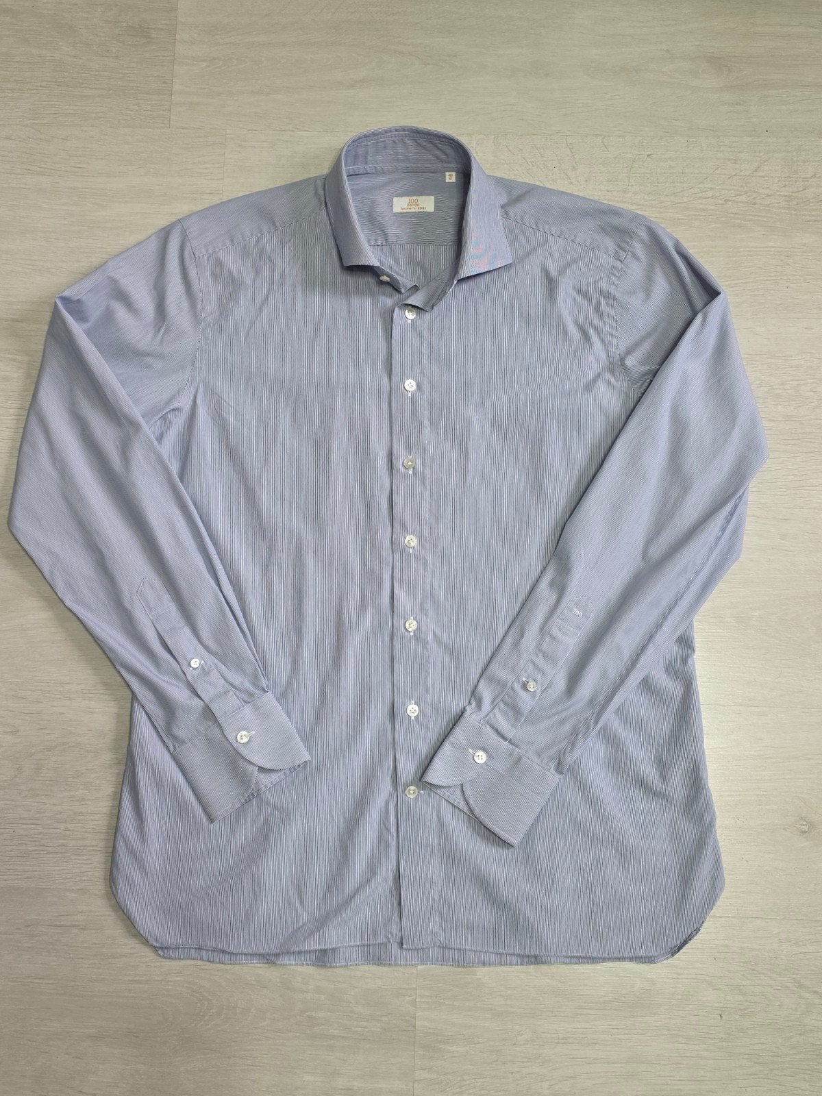 100 Hands overhemd - exclusive for Senso - maat 43 (XL), Ophalen, Zo goed als nieuw, Grijs, Halswijdte 43/44 (XL)