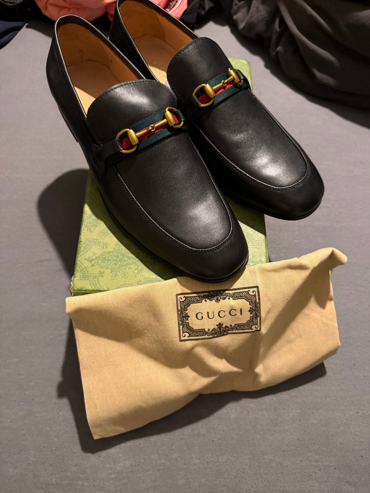 Gucci Loafers Maat 45 Zo Goed Als Nieuw met Toebehoren, Kleding | Heren, Ophalen of Verzenden, Zo goed als nieuw, Zwart, Loafers