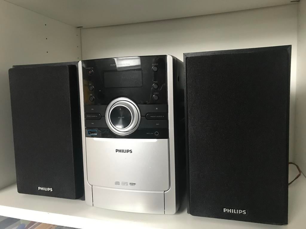 Philips MCM166 Microset met CD, USB en Radio, Philips, Gebruikt, Ophalen of Verzenden, Microset