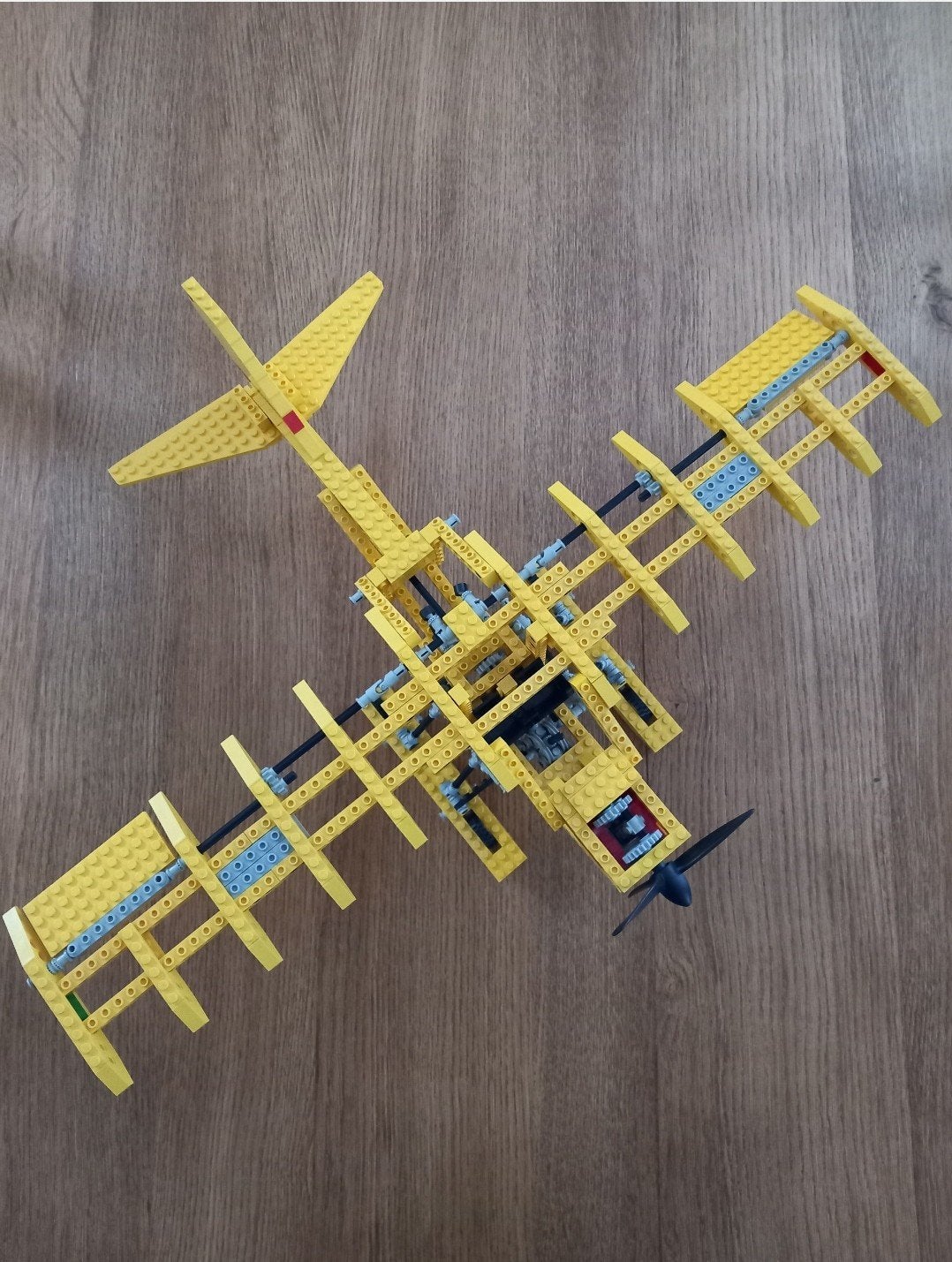 Vintage Lego Technic set 8855 geel, Ophalen of Verzenden, Gebruikt