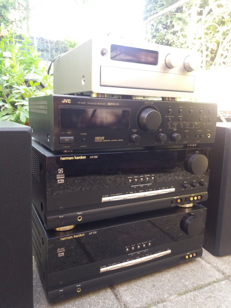 4x receiver Yamaha en Harman kardon JVC., Ophalen, Gebruikt, Yamaha, 120 watt of meer