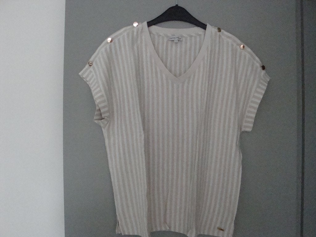 Gestreepte SOPHIA PERLA top / setje. Maat 44., SOPHIA PERLA, Overige kleuren, Maat 42/44 (L), Ophalen of Verzenden