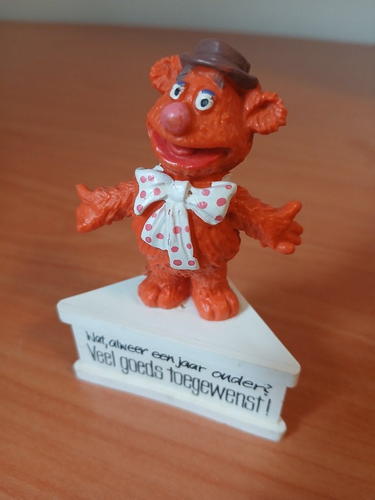 Fozzie Beer Muppets felicitatie poppetje 1980, Ophalen of Verzenden, Zo goed als nieuw