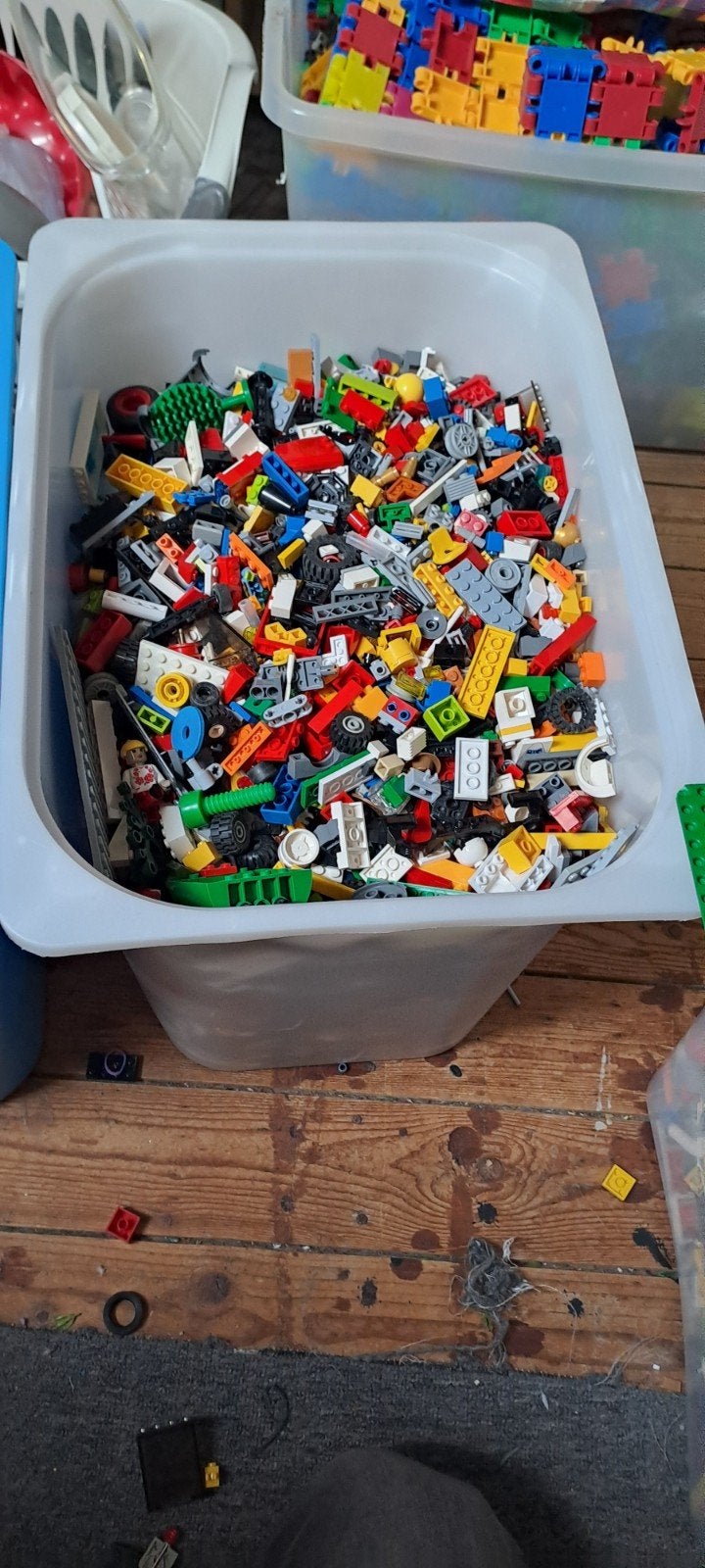 Grote partij LEGO met grondplaten en Marvel set, Ophalen, Gebruikt, Inclusief doos, Marvel