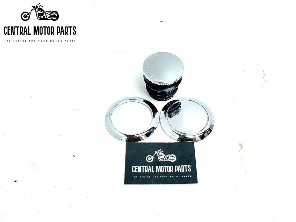 Chromen Tank Dop Flush Mount Softail 2018-up Left Fill, Niet ingevuld, Niet ingevuld, Nieuw, Ophalen of Verzenden