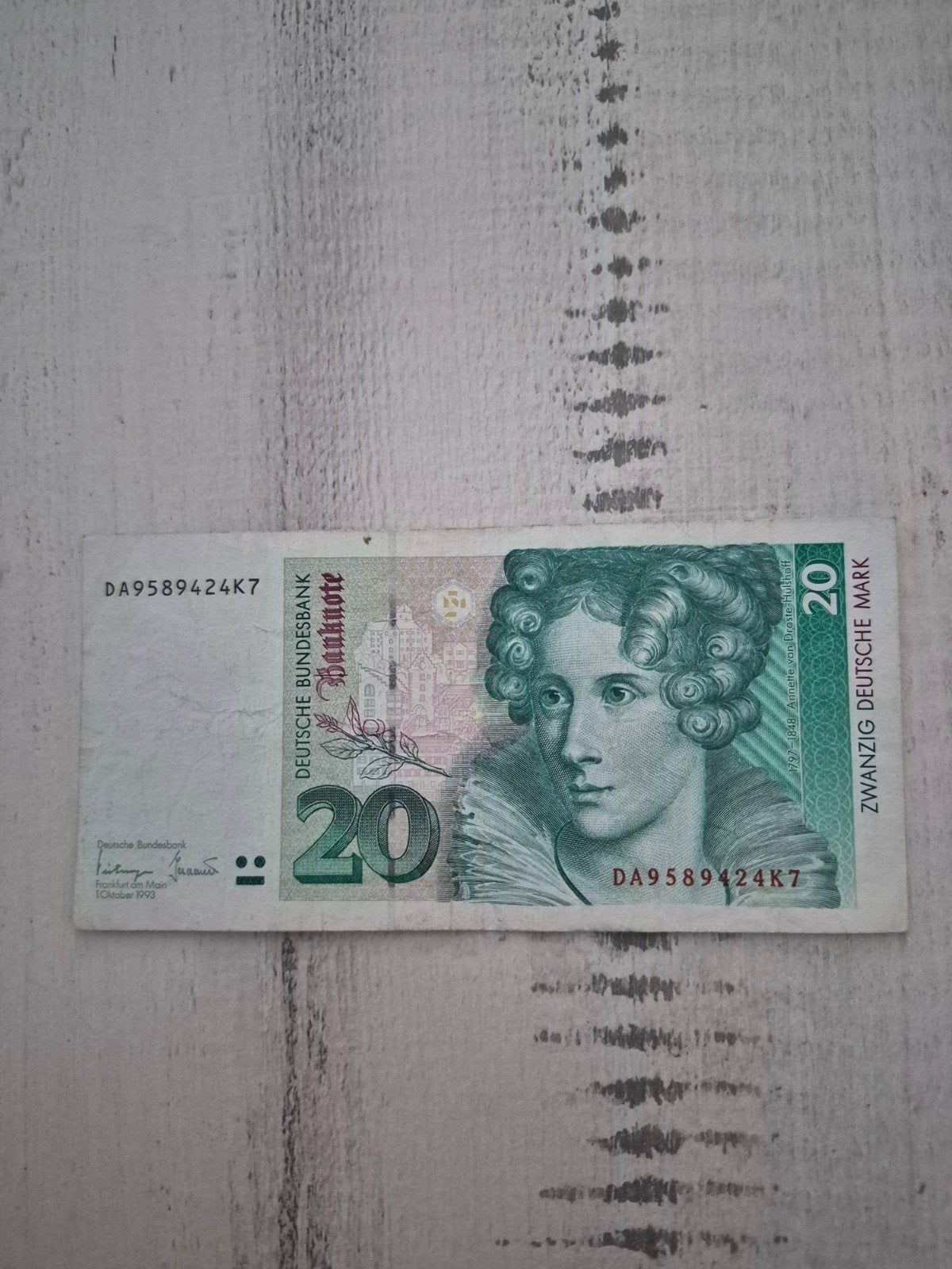 20 Duitse Mark biljet - Oude Duitse valuta, Ophalen of Verzenden, Duitsland