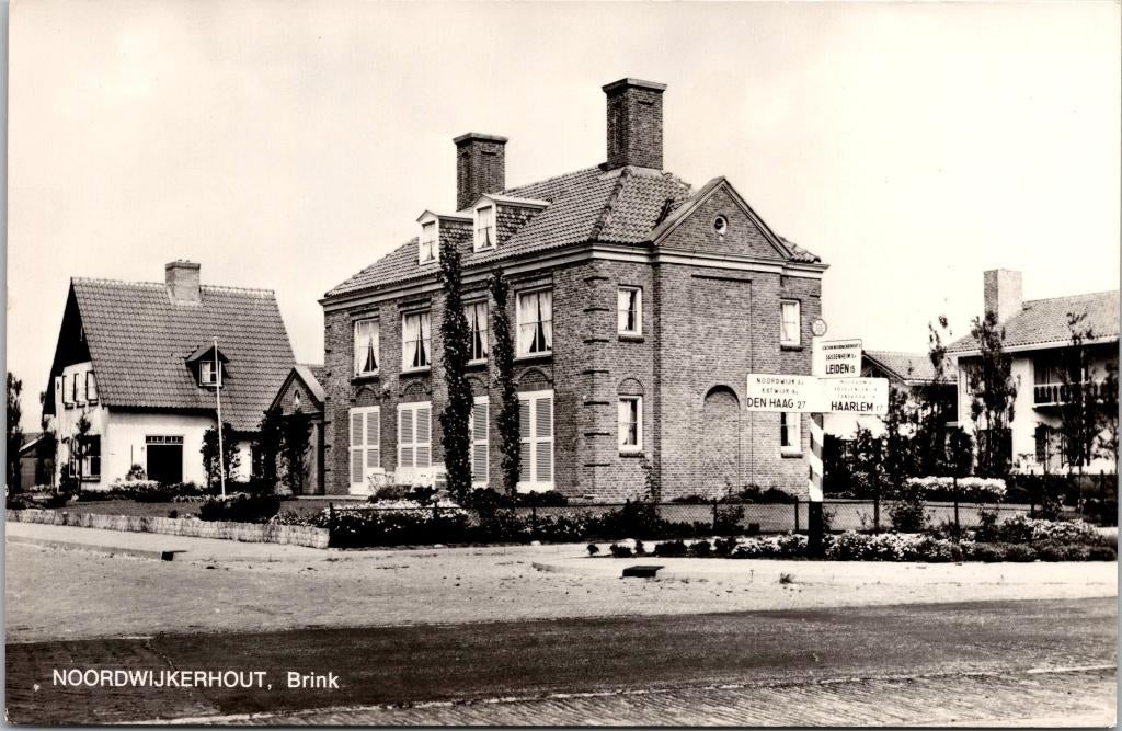 Noordwijkerhout - Brink, Verzenden, 1940 tot 1960, Ongelopen, Zuid-Holland