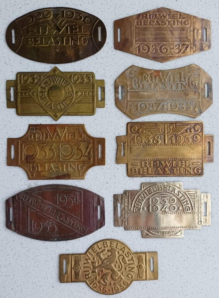 9 fiets belasting plaatjes, Verzamelen, Complete verzamelingen en Collecties, Ophalen of Verzenden