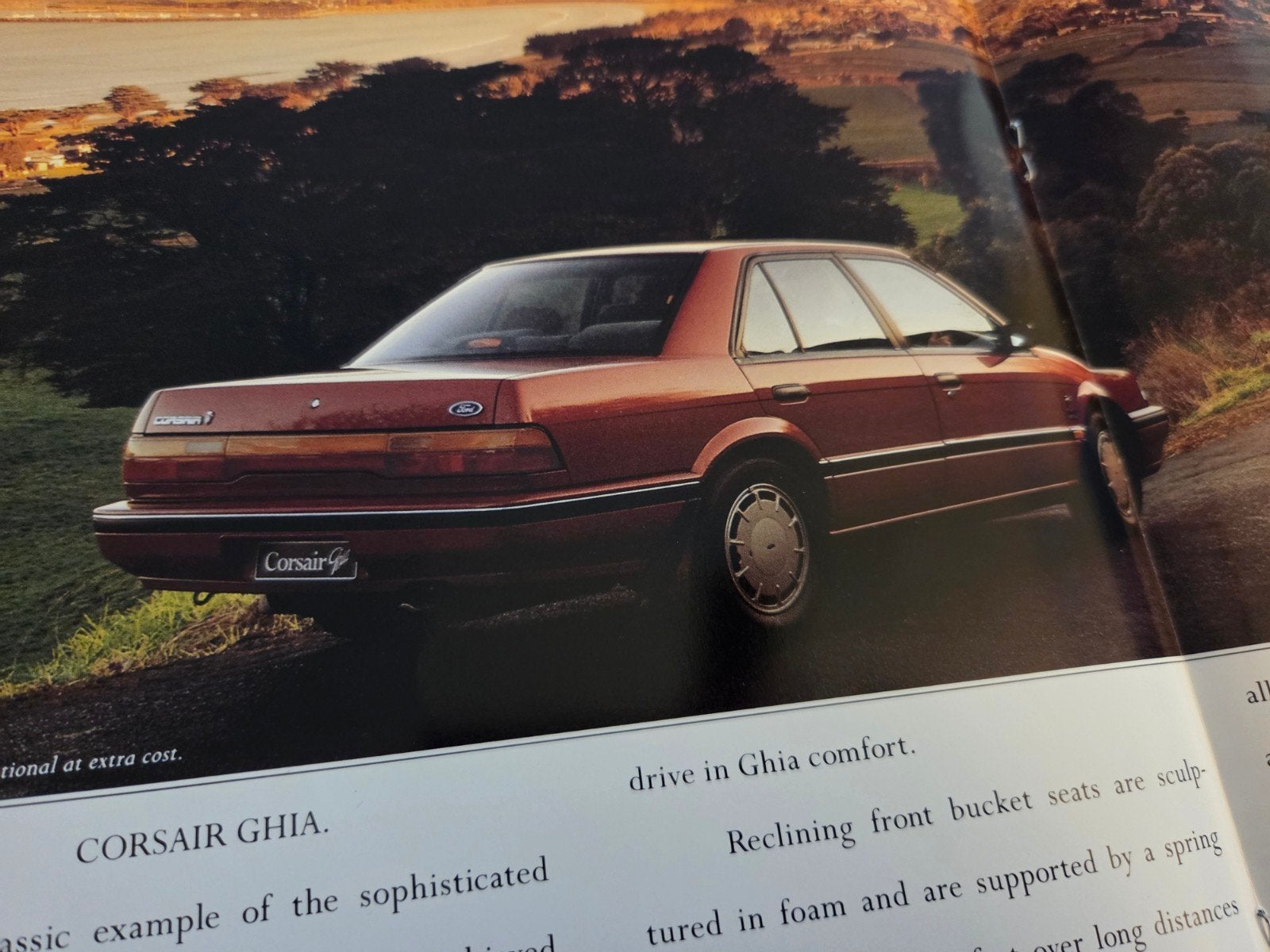 Brochure Ford Corsair 1989 Australië, Ophalen of Verzenden, Zo goed als nieuw, Ford