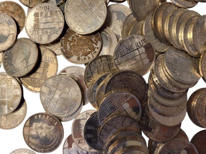 Nederland 1 kilo zilveren tientjes 1994 Benelux, Koningin Beatrix, Zilver, Ophalen of Verzenden, Losse munt
