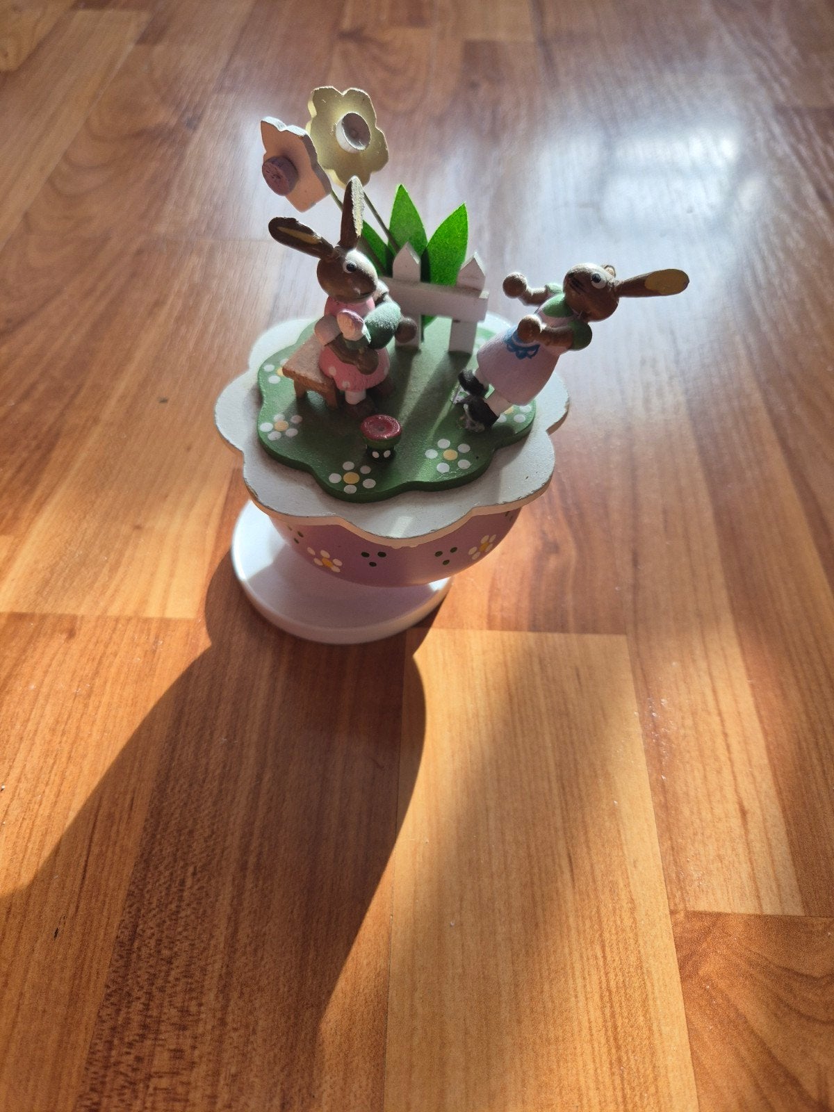 Leuke Muziek Speeldoos met Konijntjes - Perfect Cadeau!, Antiek en Kunst, Ophalen of Verzenden