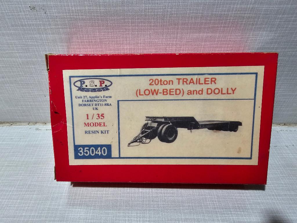 P.S.P 20ton trailer modelbouwvoertuig, Overige merken, Verzenden, Groter dan 1:32, Zo goed als nieuw