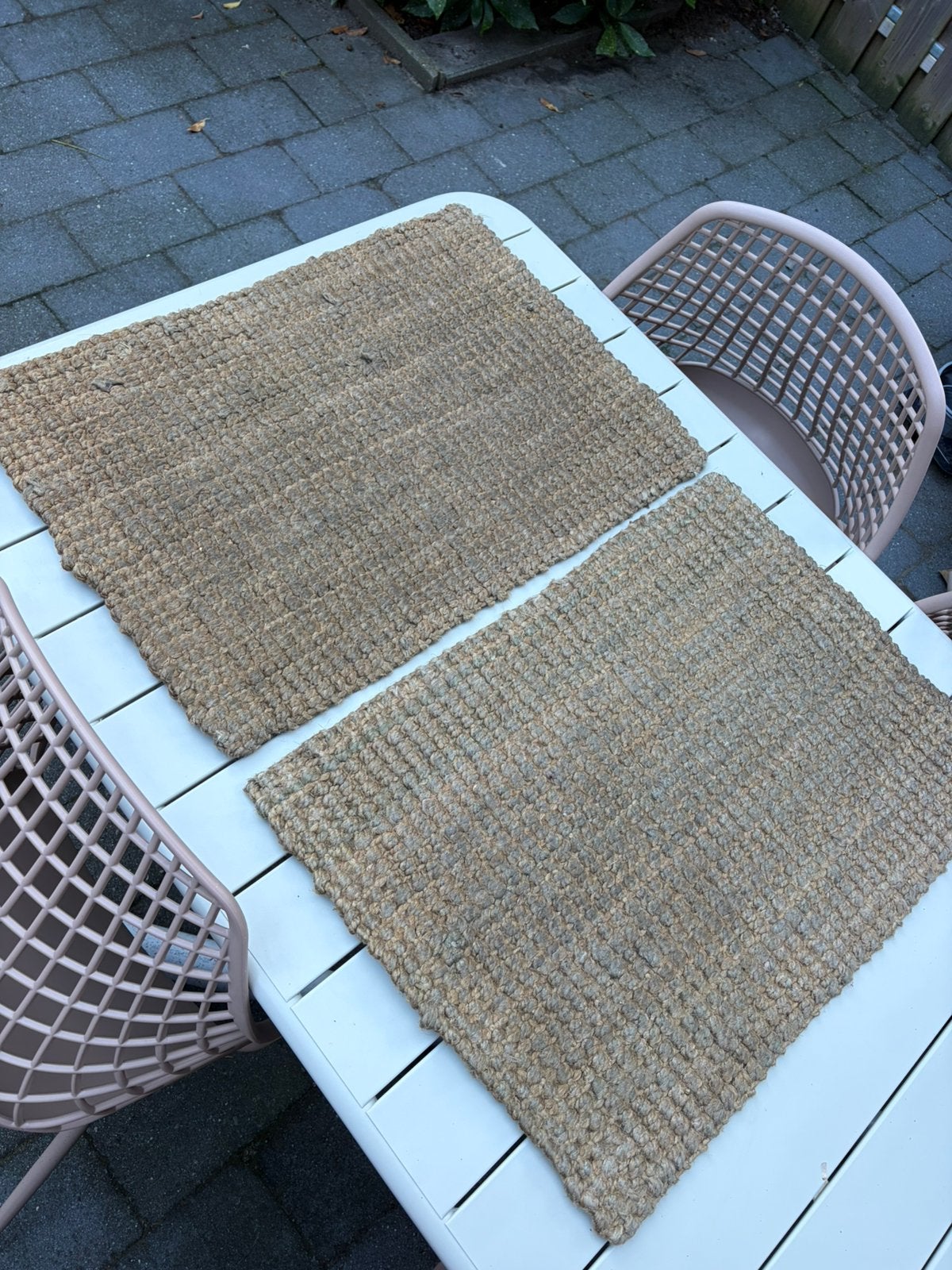 2x deurmat groen, Ophalen, Gebruikt