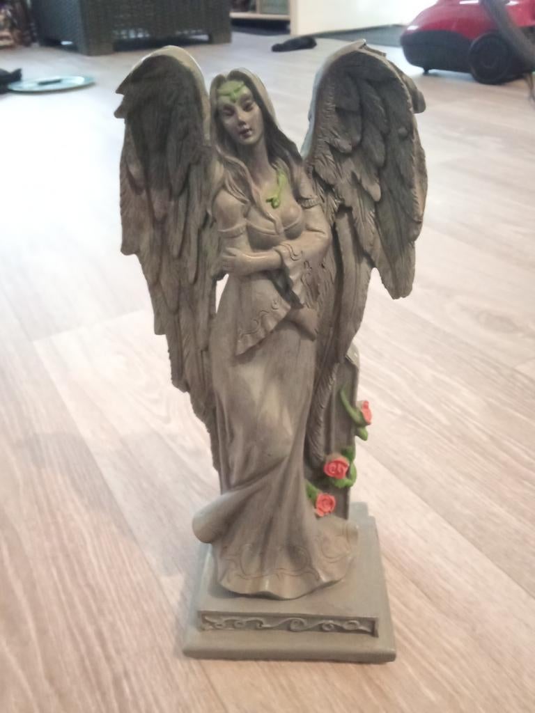 Mooi Vrouwelijke Engel Beeldje - 30 cm, Antiek en Kunst, Kunst | Beelden en Houtsnijwerken, Ophalen, 20 - 50 cm, Overige materialen