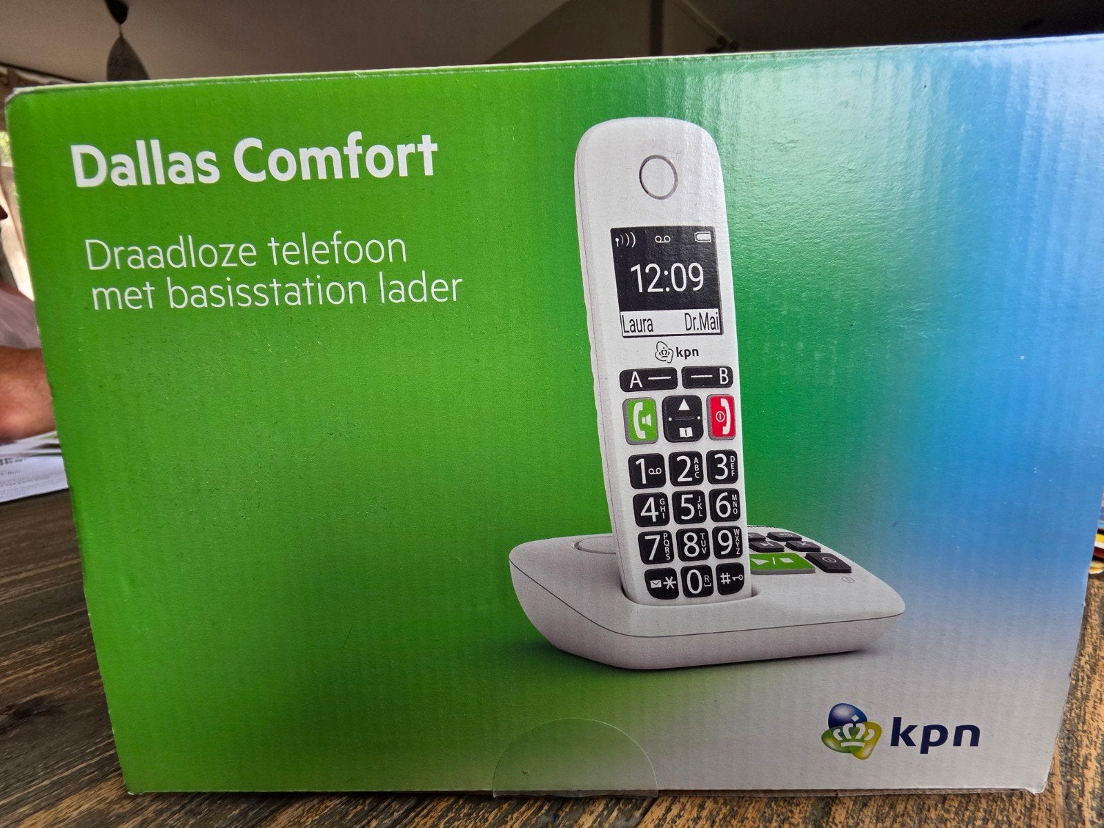 KPN Dallas Comfort Draadloze Telefoon met Basisstation, Ophalen of Verzenden, Gebruikt, 1 handset