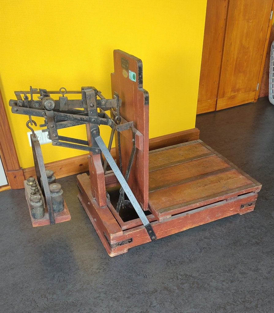 Bascule Weegschaal, zakken weegschaal., Antiek en Kunst, Antiek | Gereedschap en Instrumenten, Ophalen