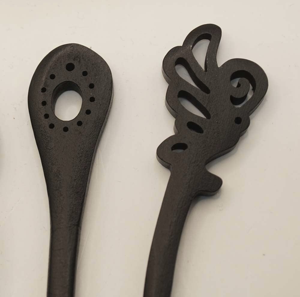 zwart haarstokken hout 5 verschillende 1x vlinder, 1x recht, Verzenden, Nieuw, Haarspeld