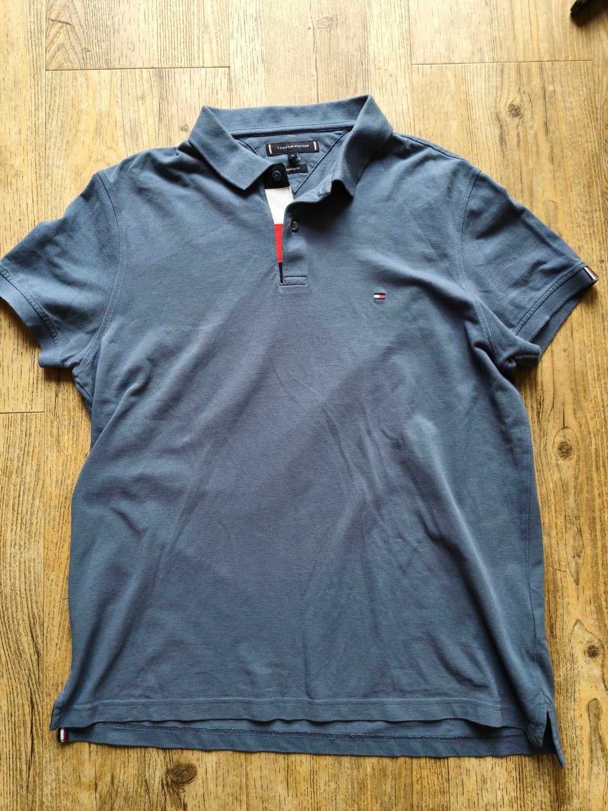 Tommy Hilfiger Polo Shirt - Maat XL - Blauw, Kleding | Heren, Blauw, Tommy Hilfiger, Maat 56/58 (XL), Ophalen of Verzenden