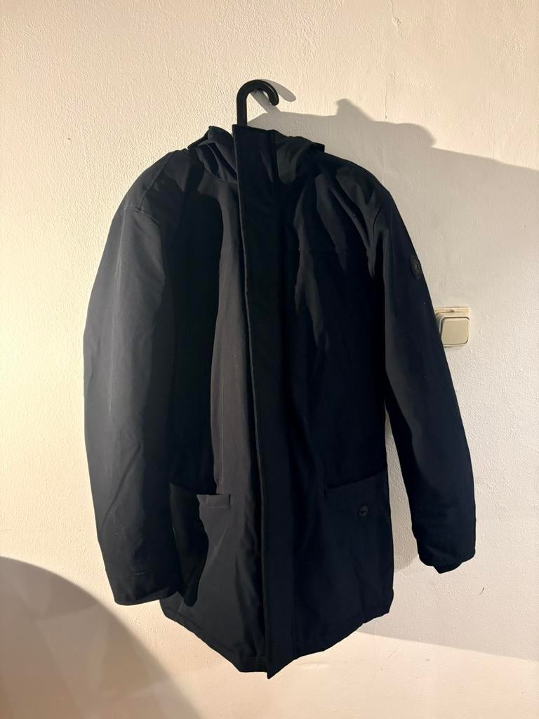 Donkerblauwe winterjas - Airforce, Ophalen, Zo goed als nieuw, Overige maten, Blauw