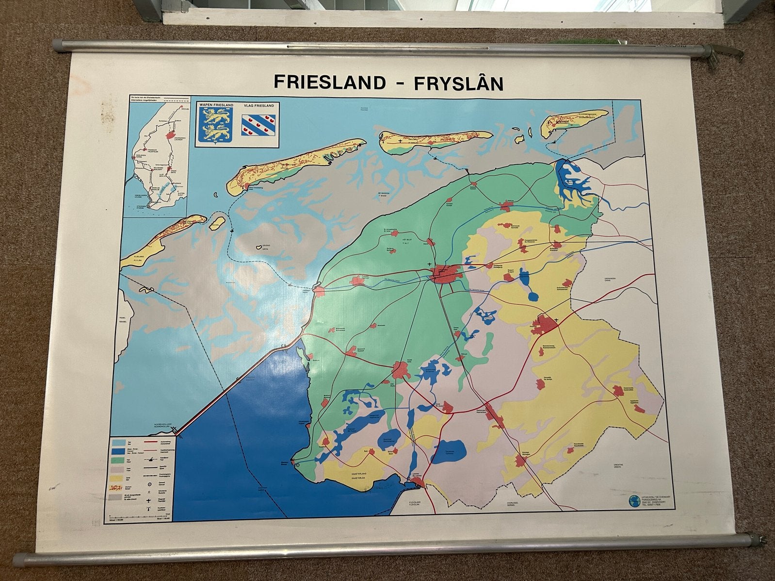 Landkaarten (Friesland en Wereld), Boeken, Landkaart, 1800 tot 2000, Nederland, Ophalen