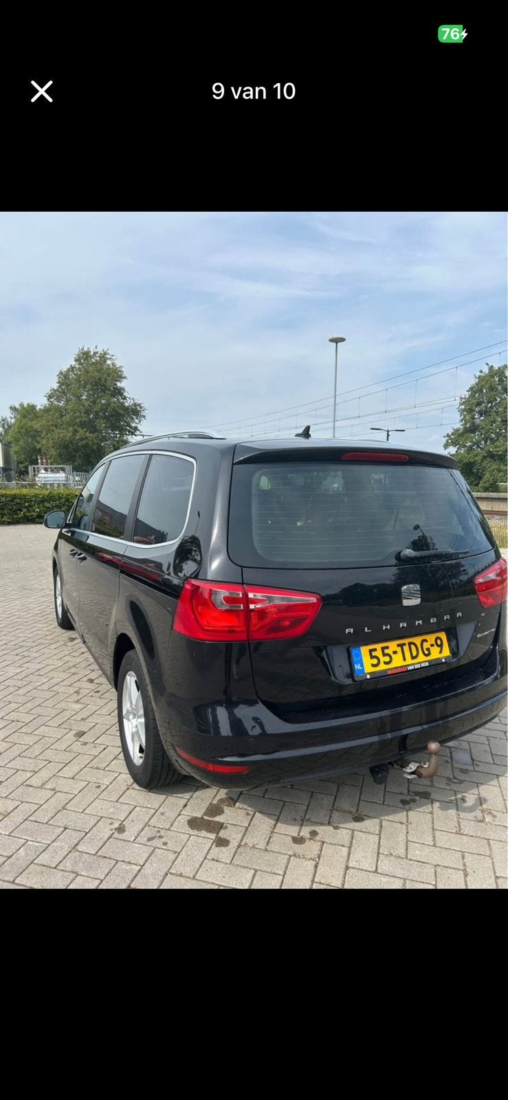 Seat Alhambra 1.4 TSI 110KW 2012 Zwart, Auto's, Voorwielaandrijving, 1800 kg, 4 cilinders, 7 stoelen
