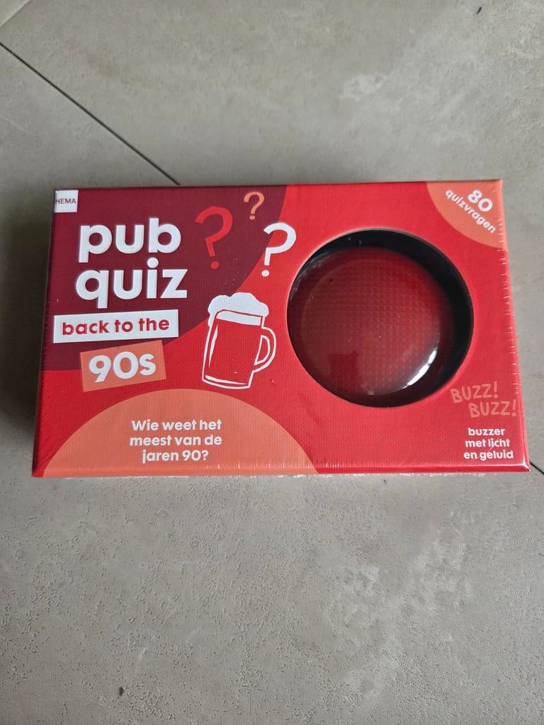 Spel: Pubquiz back to the 90's, Vijf spelers of meer, Ophalen of Verzenden, Nieuw, HEMA