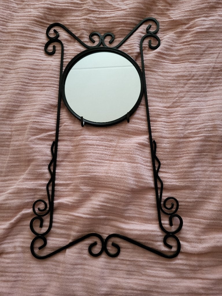 Vintage badkamer spiegel, Huis en Inrichting, Woonaccessoires | Spiegels, Gebruikt, Minder dan 50 cm, Minder dan 100 cm, Rechthoekig
