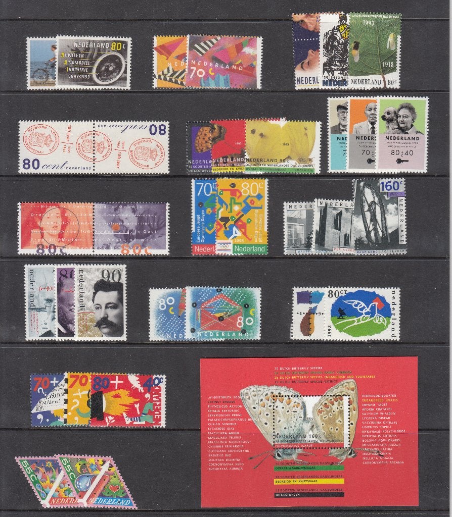 Nederland postfris jaargang 1993, Verzenden, Postfris