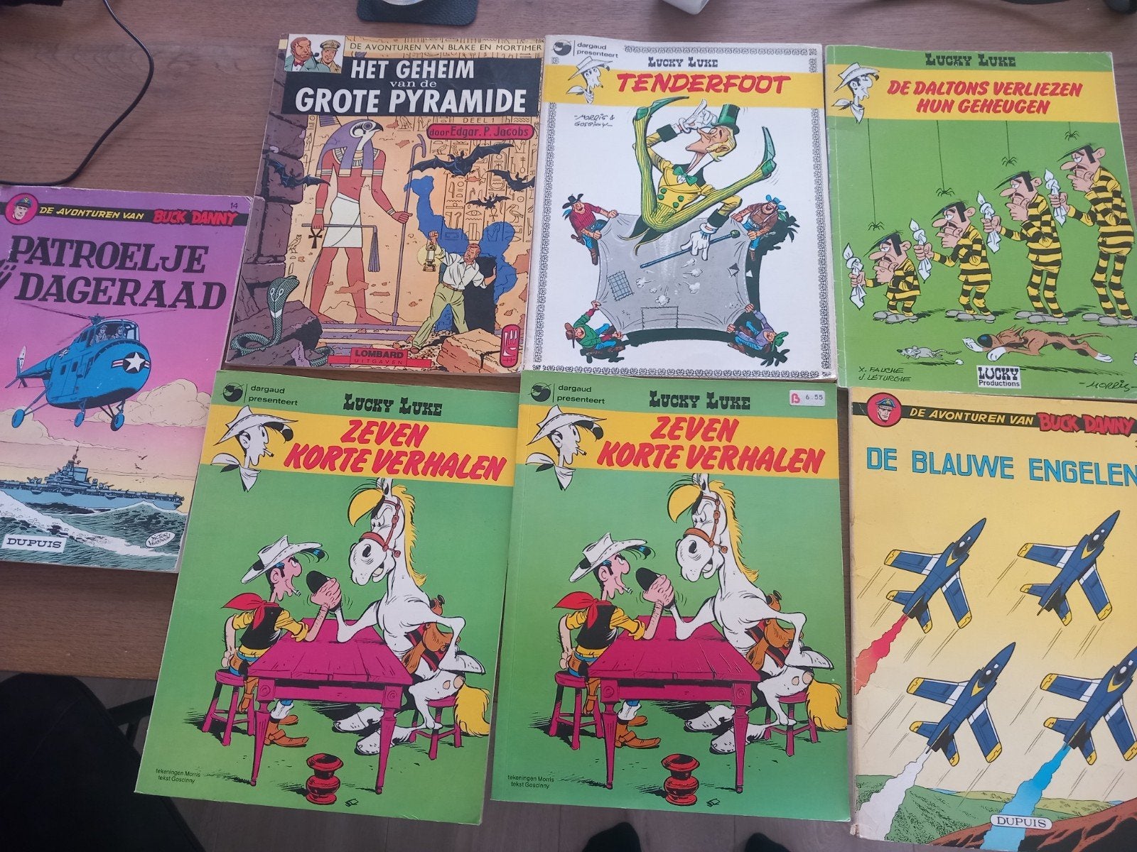 Lucky Luke, Buck Danny, Blake en Mortimer stripboeken, Boeken, Stripboeken, Meerdere stripboeken, Ophalen of Verzenden, Gelezen