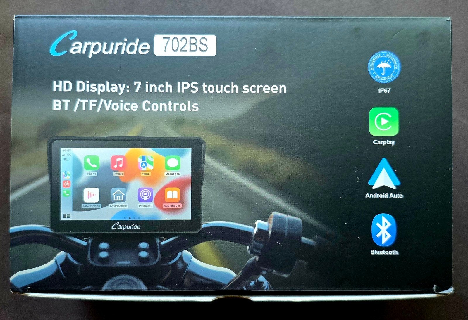 Carpruride 702BS Motorfiets Navigatie & Infotainment, Ophalen of Verzenden, Zo goed als nieuw
