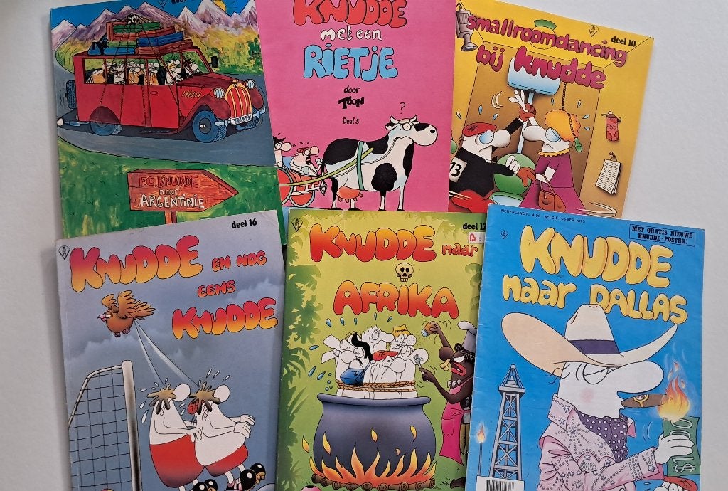 FC Knudde stripboeken 6x, Meerdere stripboeken, Ophalen of Verzenden, Gelezen