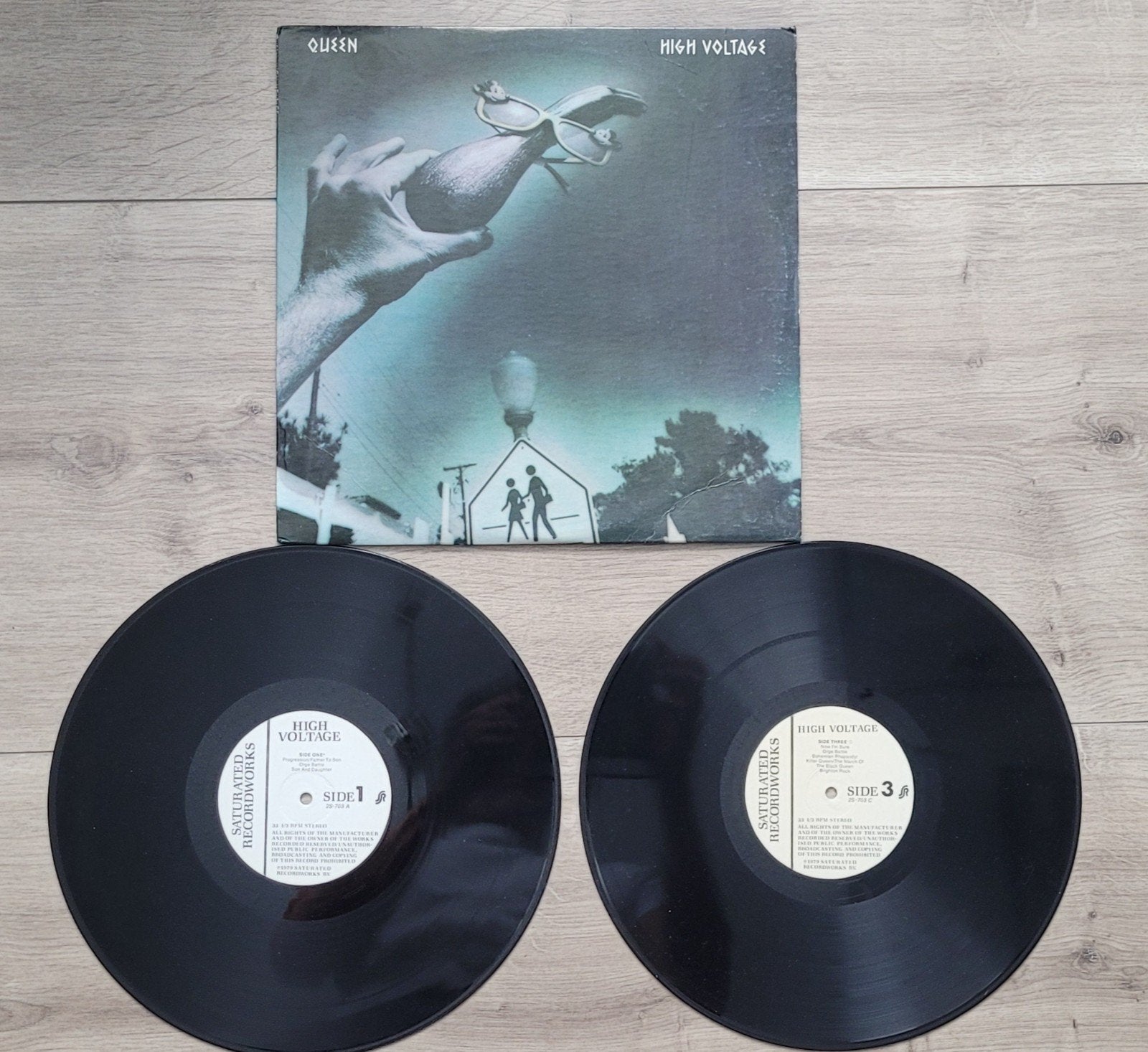 Queen bootleg High Voltage, Cd's en Dvd's, Ophalen of Verzenden, Gebruikt, 12 inch, Poprock