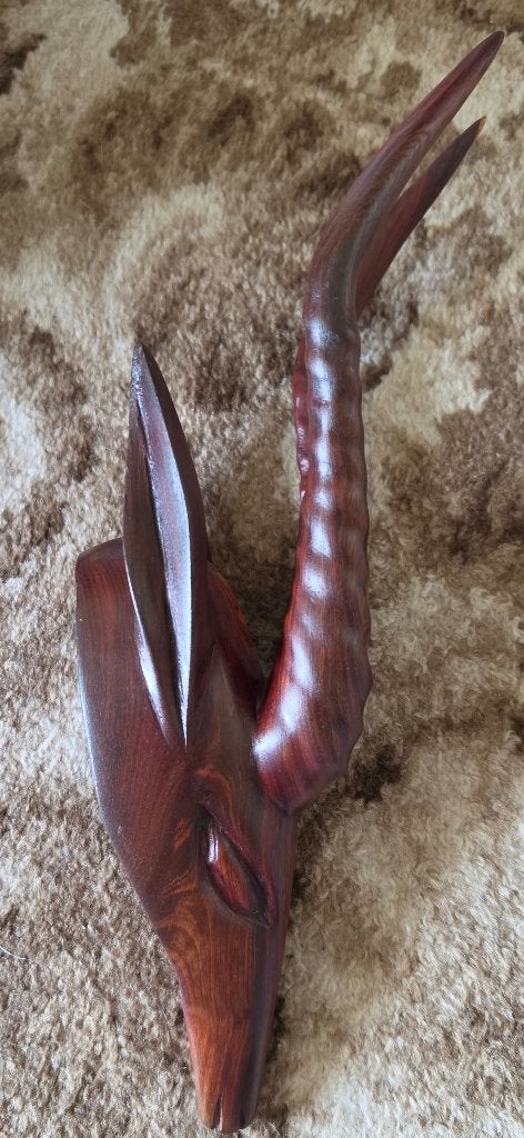 Vintage Antilope hout, Ophalen, Zo goed als nieuw, Hout, Overige typen
