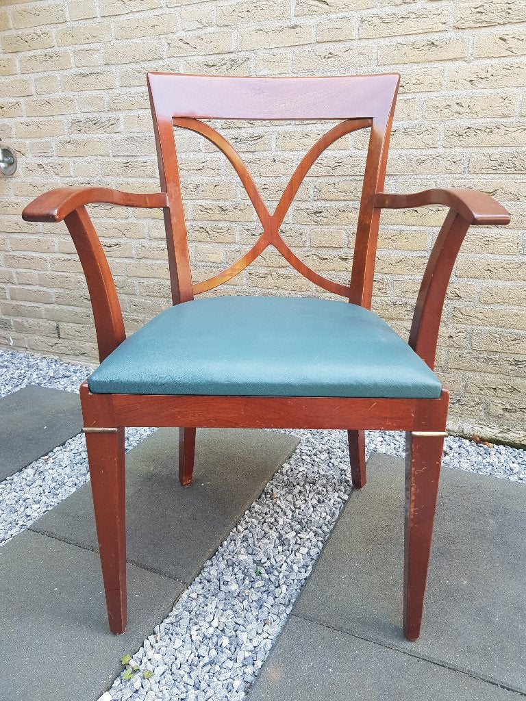 mooie stevige houten stoel, Ophalen, Bruin, Zo goed als nieuw, Eén