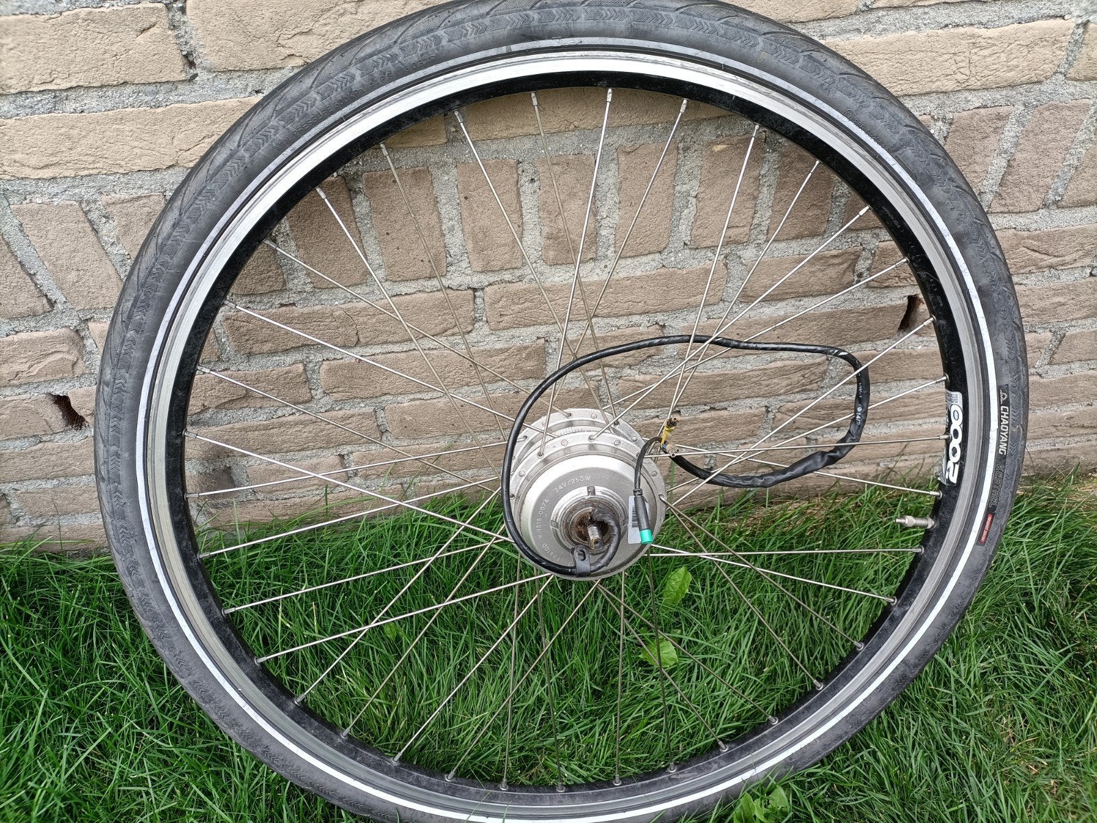 voorwiel motor Cortina Ecomo 24V voor rollerbrake mooi recht, Elektrische fiets, Gebruikt, Ophalen of Verzenden, Cortina Ecomo