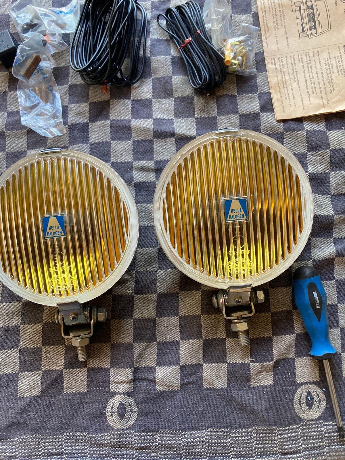 Oldtimer 1 set Hella mistlampen type 140, Auto-onderdelen, Ophalen of Verzenden, Nieuw