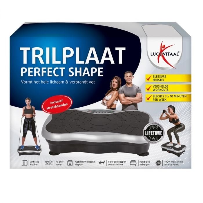 Lucovitaal Trilplaat Perfect Shape met Stretchbanden, Ophalen of Verzenden, Zo goed als nieuw, Armen, Overige typen