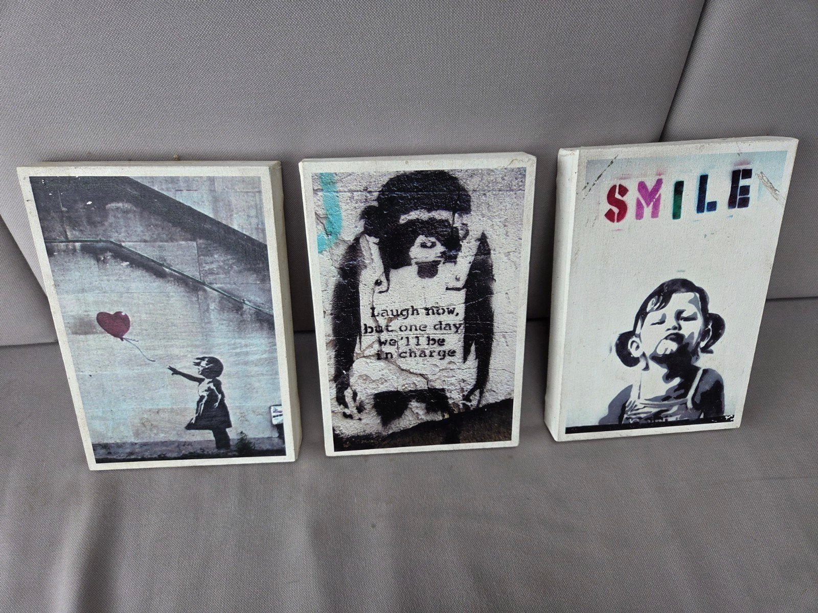 banksy foto.s op canvas, Ophalen of Verzenden, Minder dan 50 cm