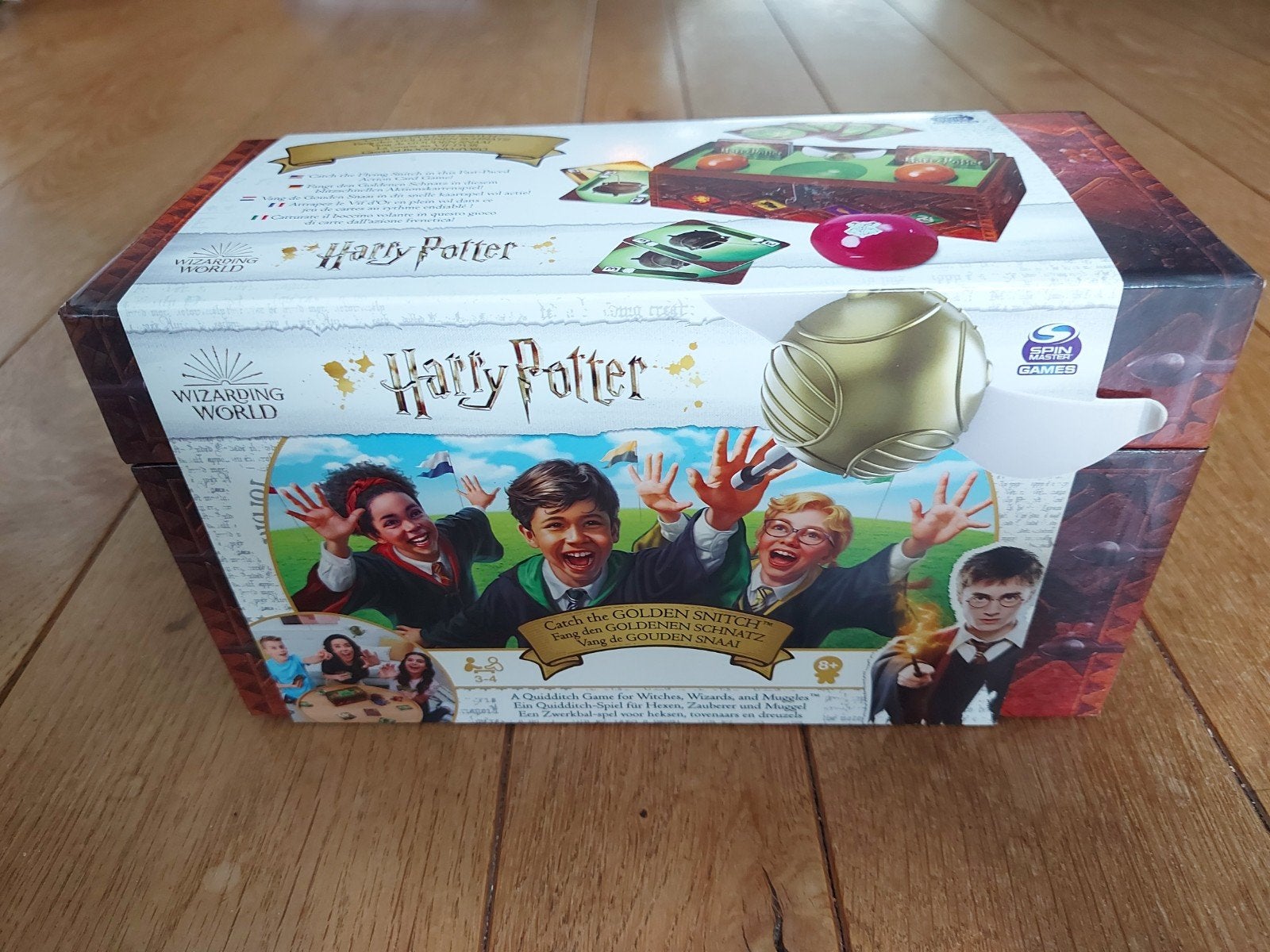 Harry Potter Catch the Golden Snitch kaartspel, Drie of vier spelers, Ophalen of Verzenden, Zo goed als nieuw, Spin Master Games