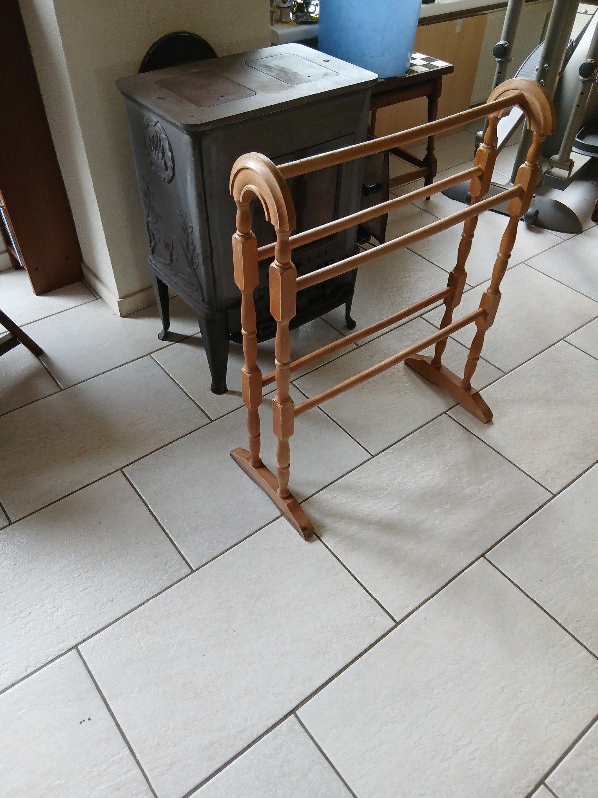 Vintage droogrekje handdoekrekje om je klamme kleding te dro, Ophalen
