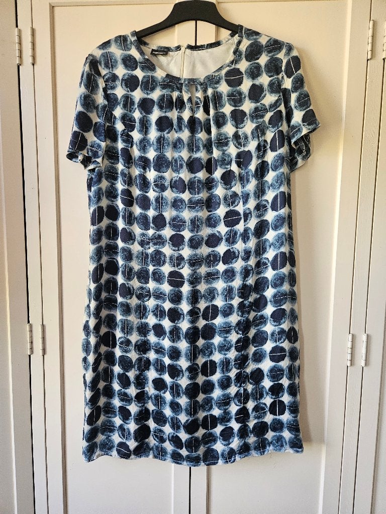 Gerry Weber jurk maat 46 zgan, Kleding | Dames, Blauw, Maat 46/48 (XL) of groter, Ophalen of Verzenden, Zo goed als nieuw