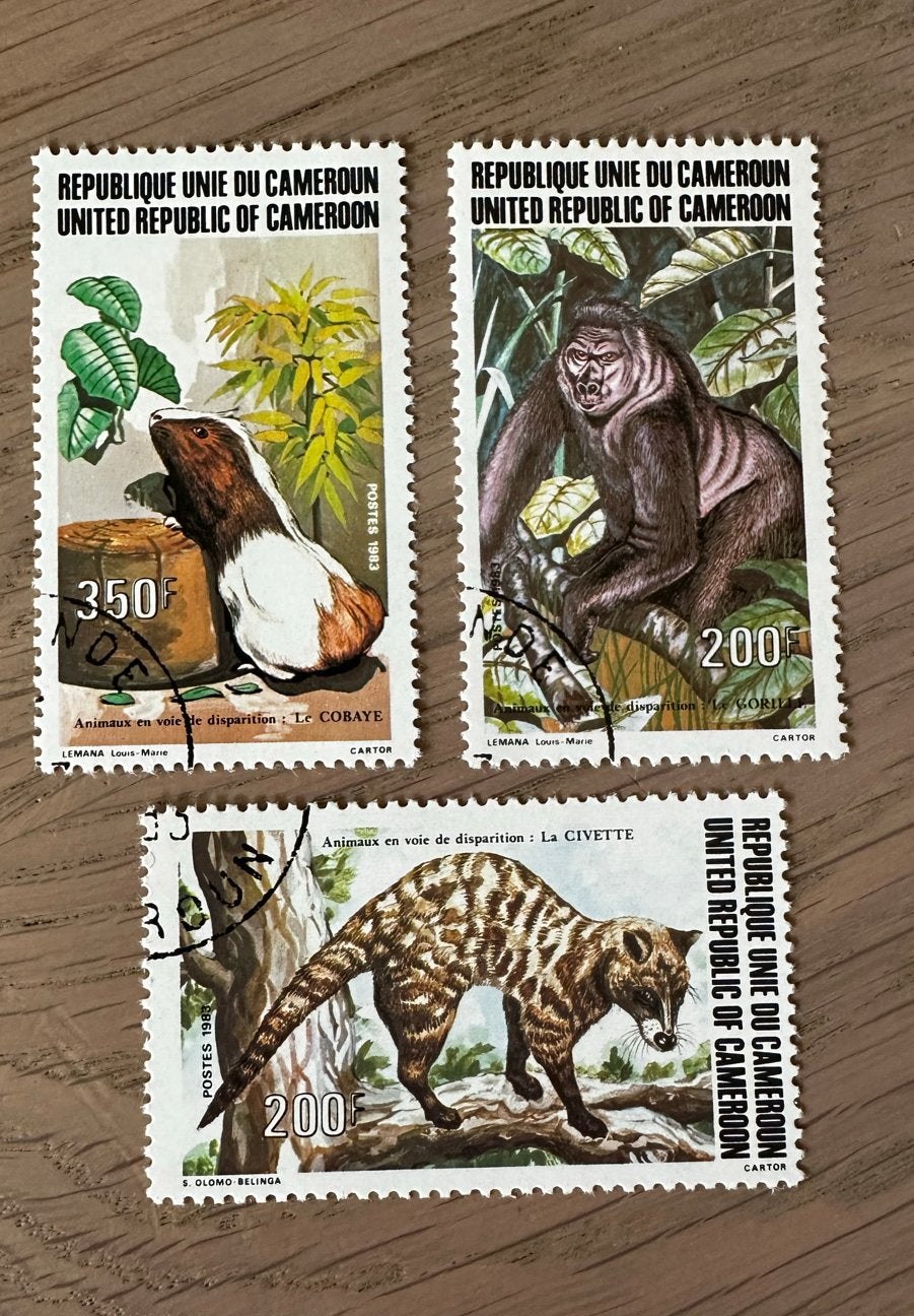 Kameroen 1983 Dieren Postzegels - Gestempeld, Ophalen of Verzenden, Overige landen, Gestempeld