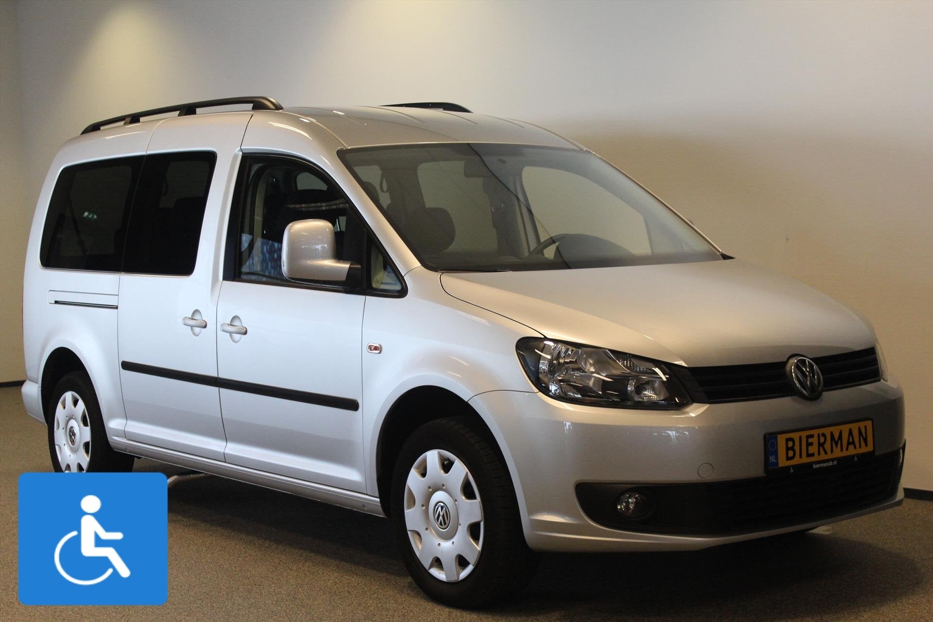Volkswagen Caddy Maxi Rolstoelauto 5+1, Auto's, Gebruikt, 1465 kg, Bedrijf, Handgeschakeld