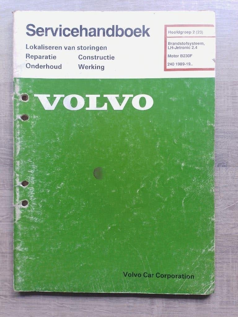 Volvo 240 dealer werkplaatsboek B230F Brandstofsysteem, Ophalen of Verzenden, Gelezen, Volvo